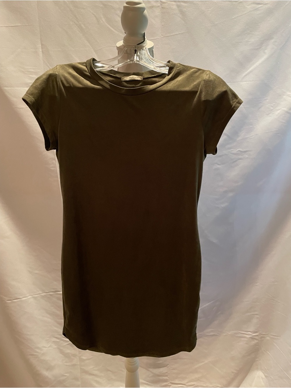 Ambiance Olive Midi T-Shirt Dress